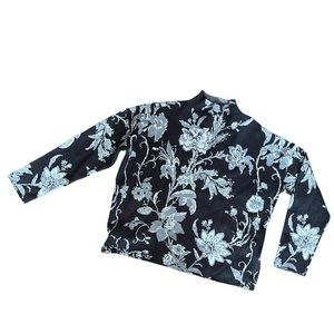 Cynthia Rowley thick floral sweater